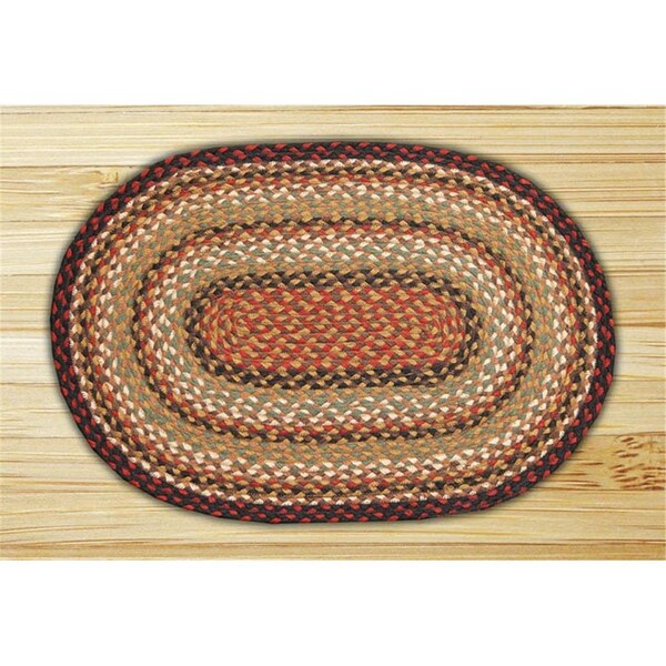 Capitol Earth Rugs BurgundyMustardIvory Jute Braided Rug 3319 Zoro